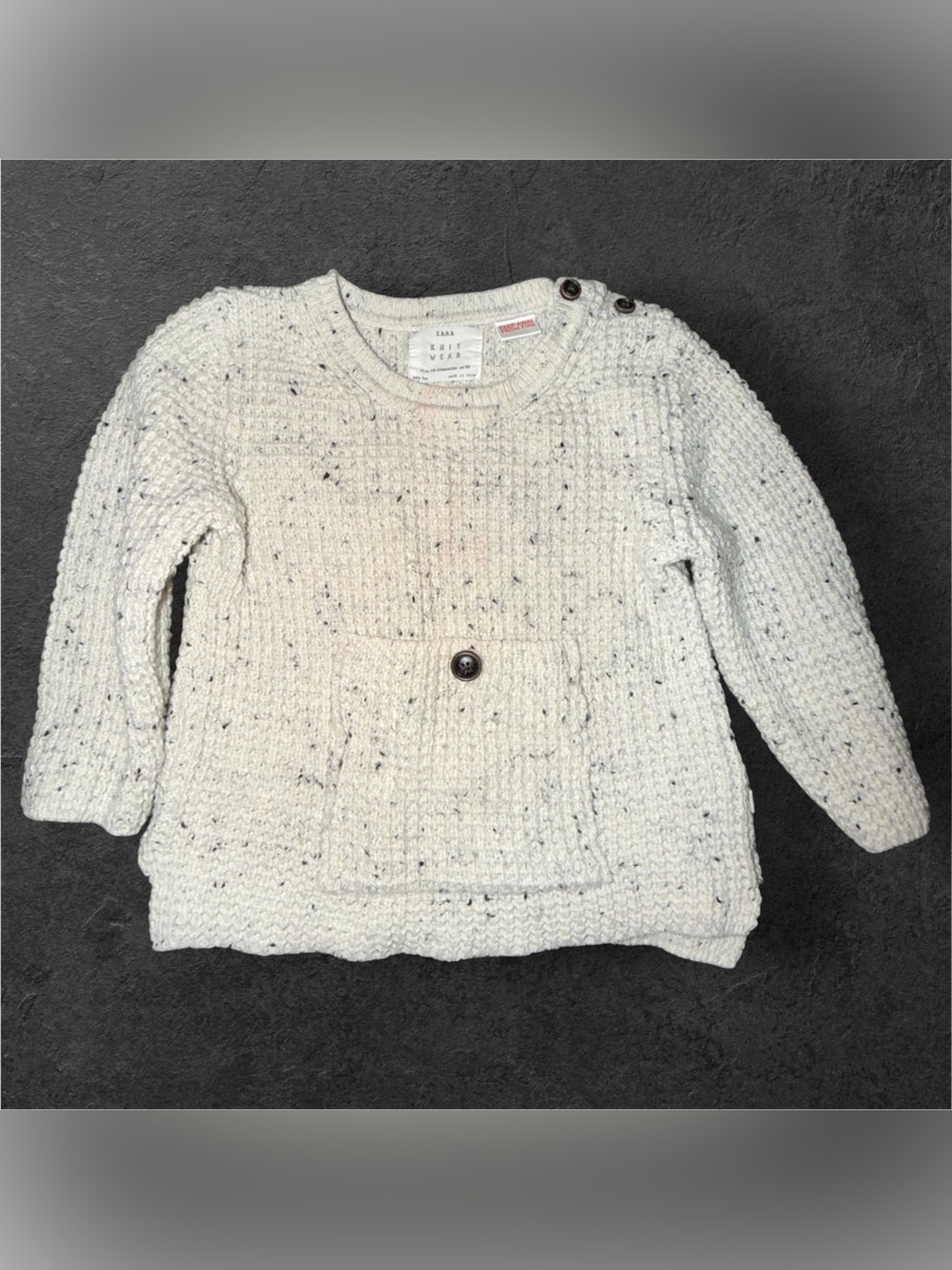 Zara Baby Knit Pocket Sweater – 18–24M